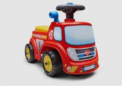 Camion pompier en plastique rouge